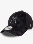 New Era Tonal Check 9Forty New York Yankees Unisex Siyah Şapka New Era Tonal Check 9Forty New York Yankees Unisex Siyah Şapka