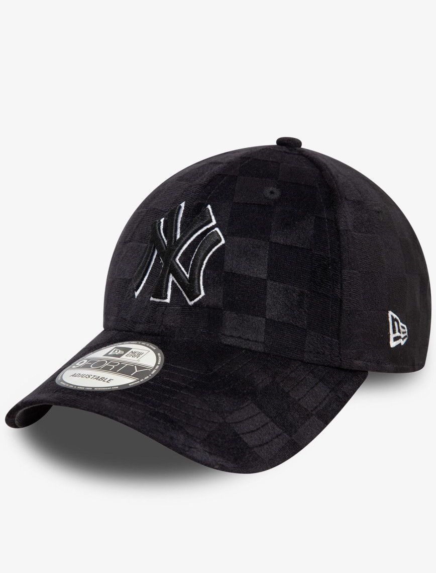 New Era Tonal Check 9Forty New York Yankees Unisex Siyah Şapka New Era Tonal Check 9Forty New York Yankees Unisex Siyah Şapka
