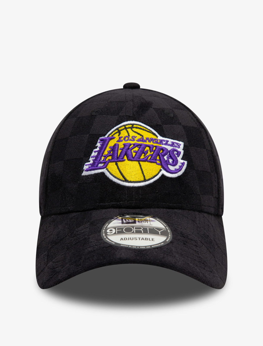New Era Tonal Check 9Forty LA Lakers Unisex Siyah Şapka New Era Tonal Check 9Forty LA Lakers Unisex Siyah Şapka