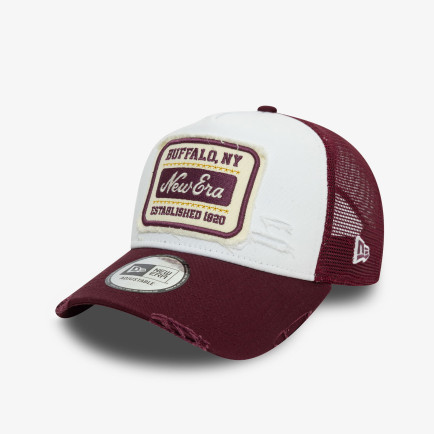 New Era Patch Distressed Unisex Beyaz/Kırmızı Şapka New Era Patch Distressed Unisex Beyaz/Kırmızı Şapka