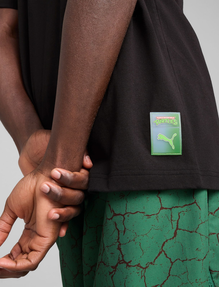 Puma X TMNT Relaxed Graphic Erkek Siyah T-Shirt Puma X TMNT Relaxed Graphic Erkek Siyah T-Shirt