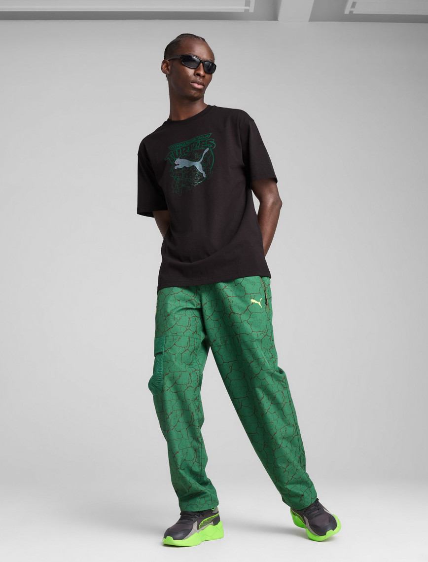 Puma X TMNT Relaxed Graphic Erkek Siyah T-Shirt Puma X TMNT Relaxed Graphic Erkek Siyah T-Shirt