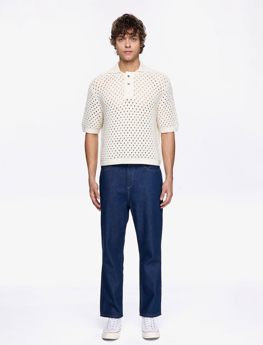 Les Benjamins Classic Knit 405 Erkek Bej Polo Les Benjamins Classic Knit 405 Erkek Bej Polo