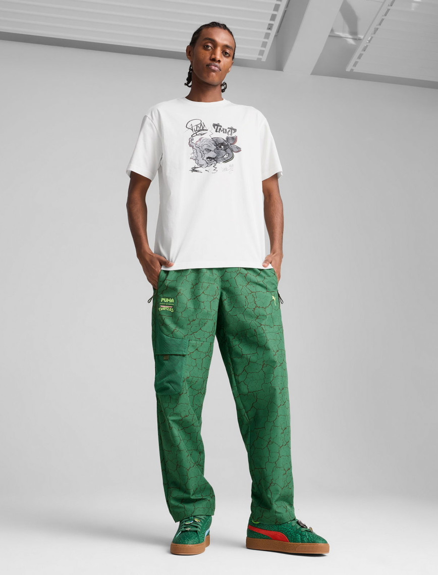 Puma X TMNT Relaxed Graphic Erkek Beyaz T-Shirt Puma X TMNT Relaxed Graphic Erkek Beyaz T-Shirt