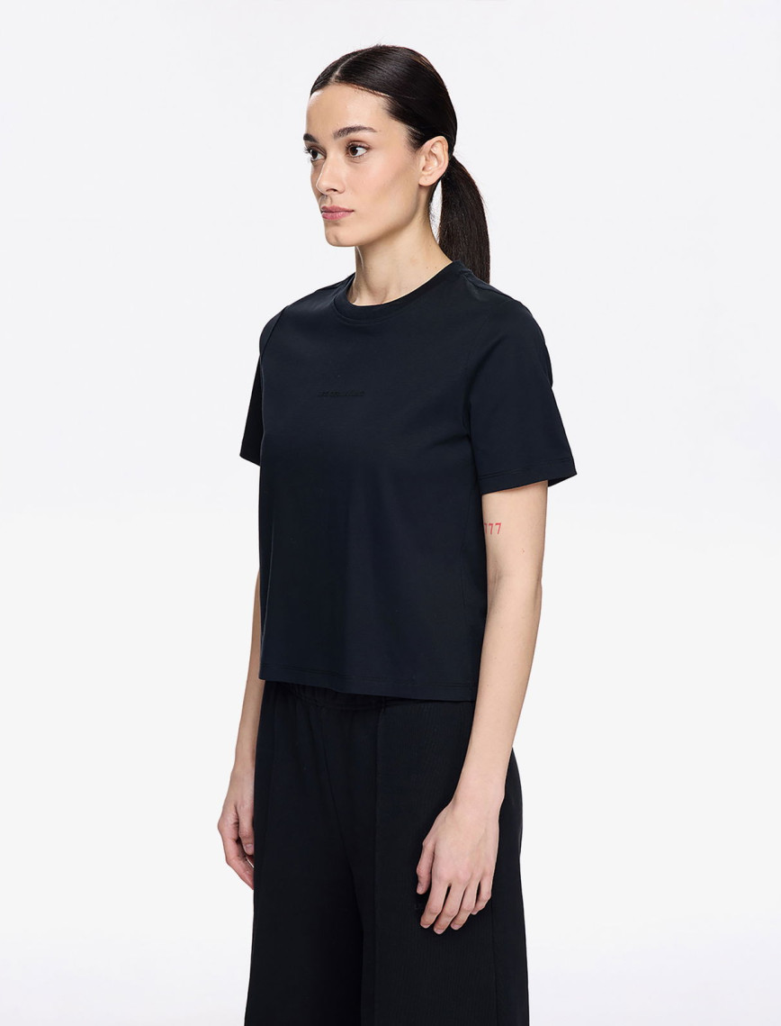 Les Benjamins Classic Oversized Kadın Siyah T-Shirt