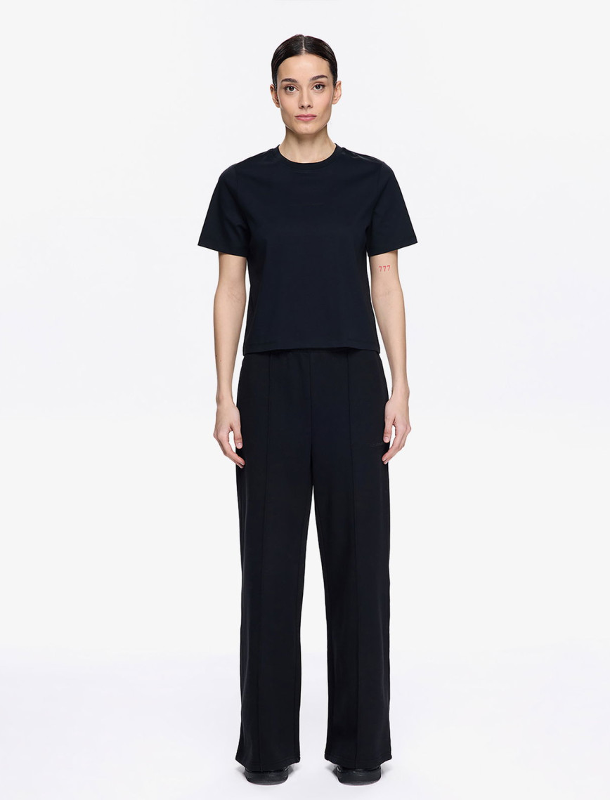 Les Benjamins Classic Oversized Kadın Siyah T-Shirt