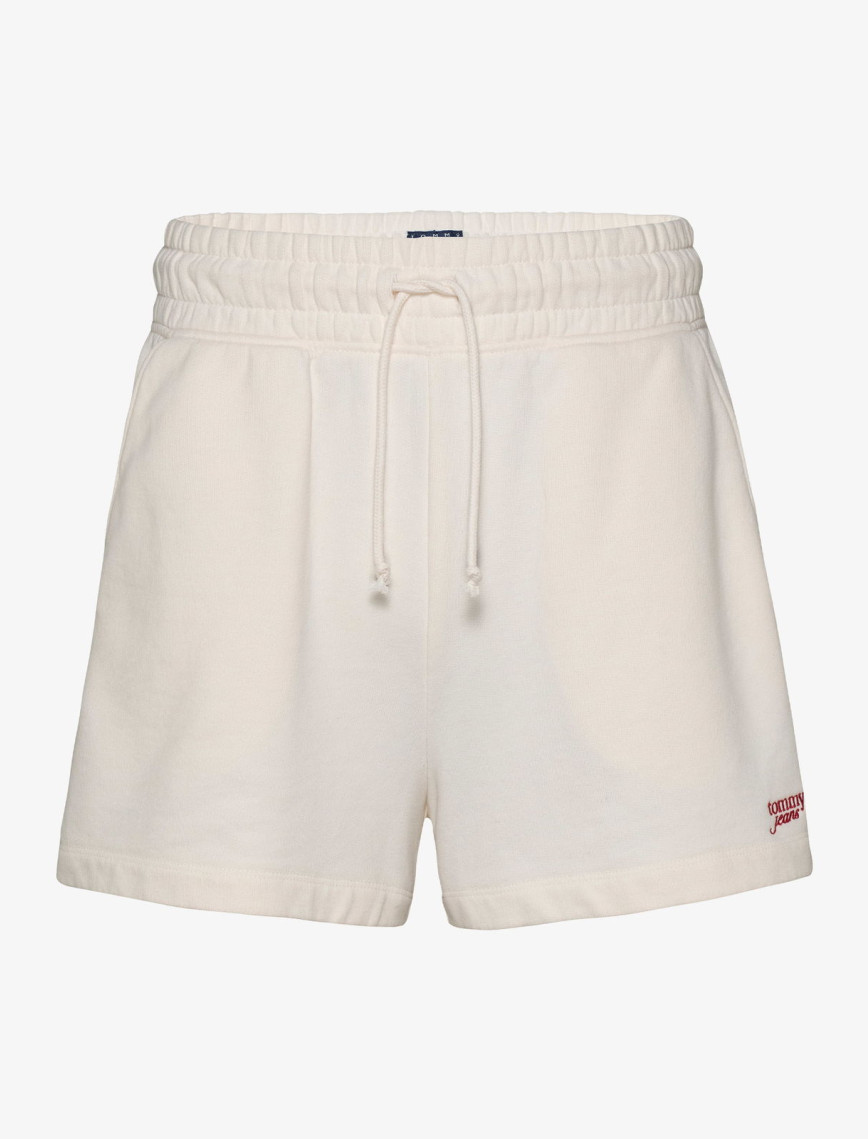 Tommy Jeans Script Kadın Beyaz Şort Tommy Jeans Script Kadın Beyaz Şort