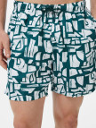 Nautica Erkek Yeşil Regular Fit Desenli Mayo Şort