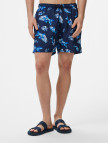 Nautica Erkek Lacivert Regular Fit Desenli Mayo Şort