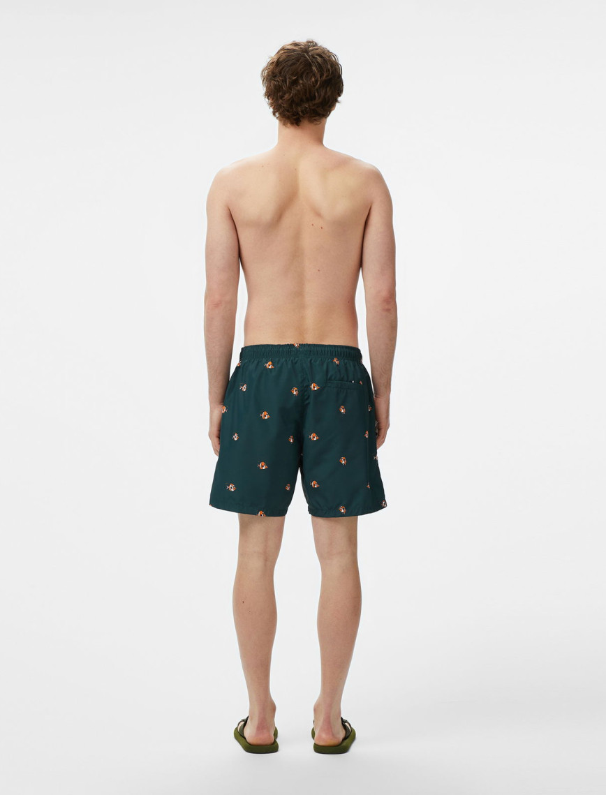 Nautica Erkek Yeşil Regular Fit Desenli Mayo Şort Nautica Erkek Yeşil Regular Fit Desenli Mayo Şort