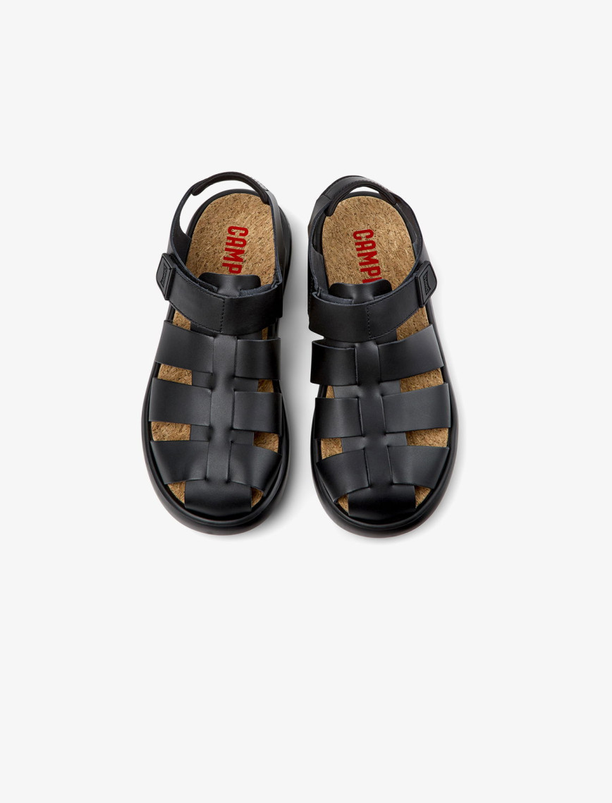Camper Pelotas Flota Sandal Erkek Siyah Sandalet Camper Pelotas Flota Sandal Erkek Siyah Sandalet