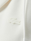 Lacoste Kadın Crop Fit Fermuarlı Renk Bloklu Beyaz Sweatshirt