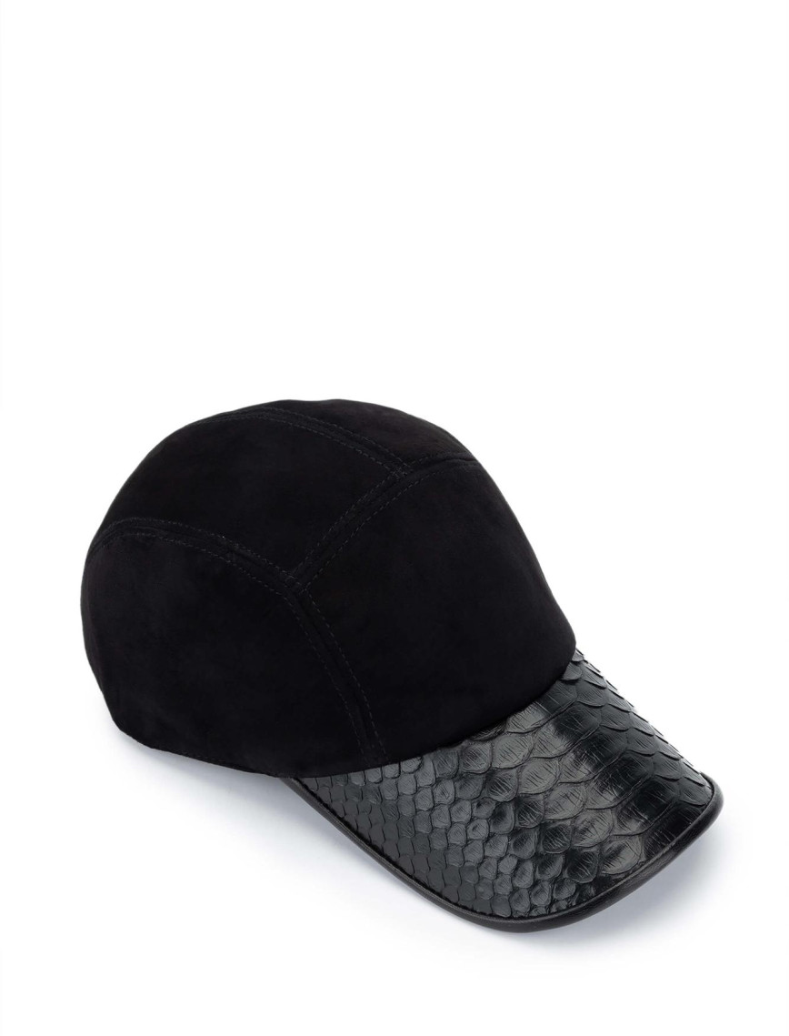 Tamer Tanca Erkek Hakiki Deri Siyah Süet Beyzbol Şapka Tamer Tanca Erkek Hakiki Deri Siyah Süet Beyzbol Şapka