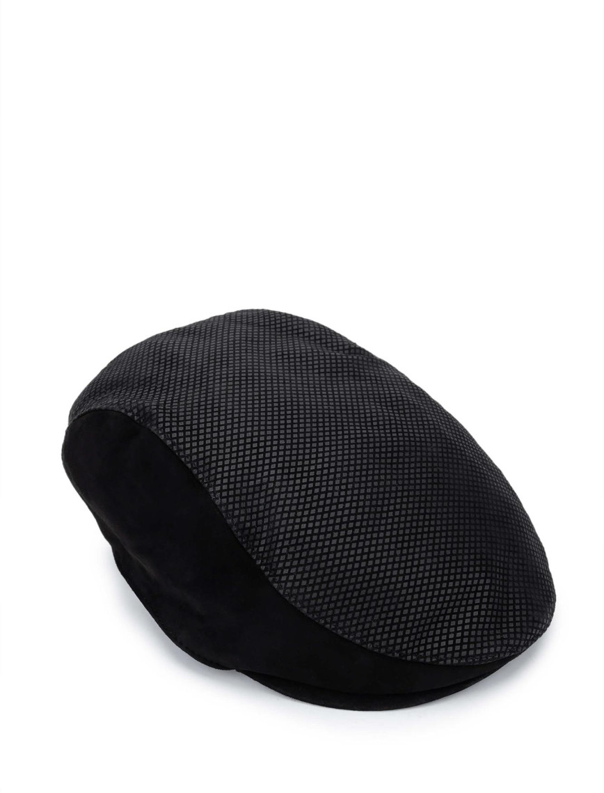 Tamer Tanca Erkek Hakiki Deri Siyah Süet London Şapka Tamer Tanca Erkek Hakiki Deri Siyah Süet London Şapka