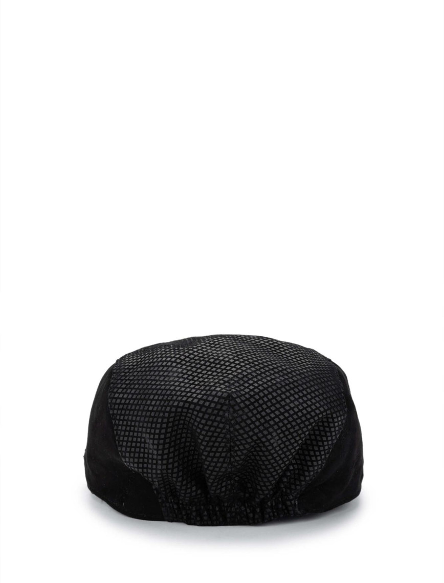 Tamer Tanca Erkek Hakiki Deri Siyah Süet London Şapka Tamer Tanca Erkek Hakiki Deri Siyah Süet London Şapka