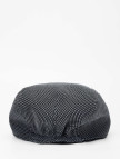 Tamer Tanca Erkek Deri & Tekstil Siyah Kasket Şapka