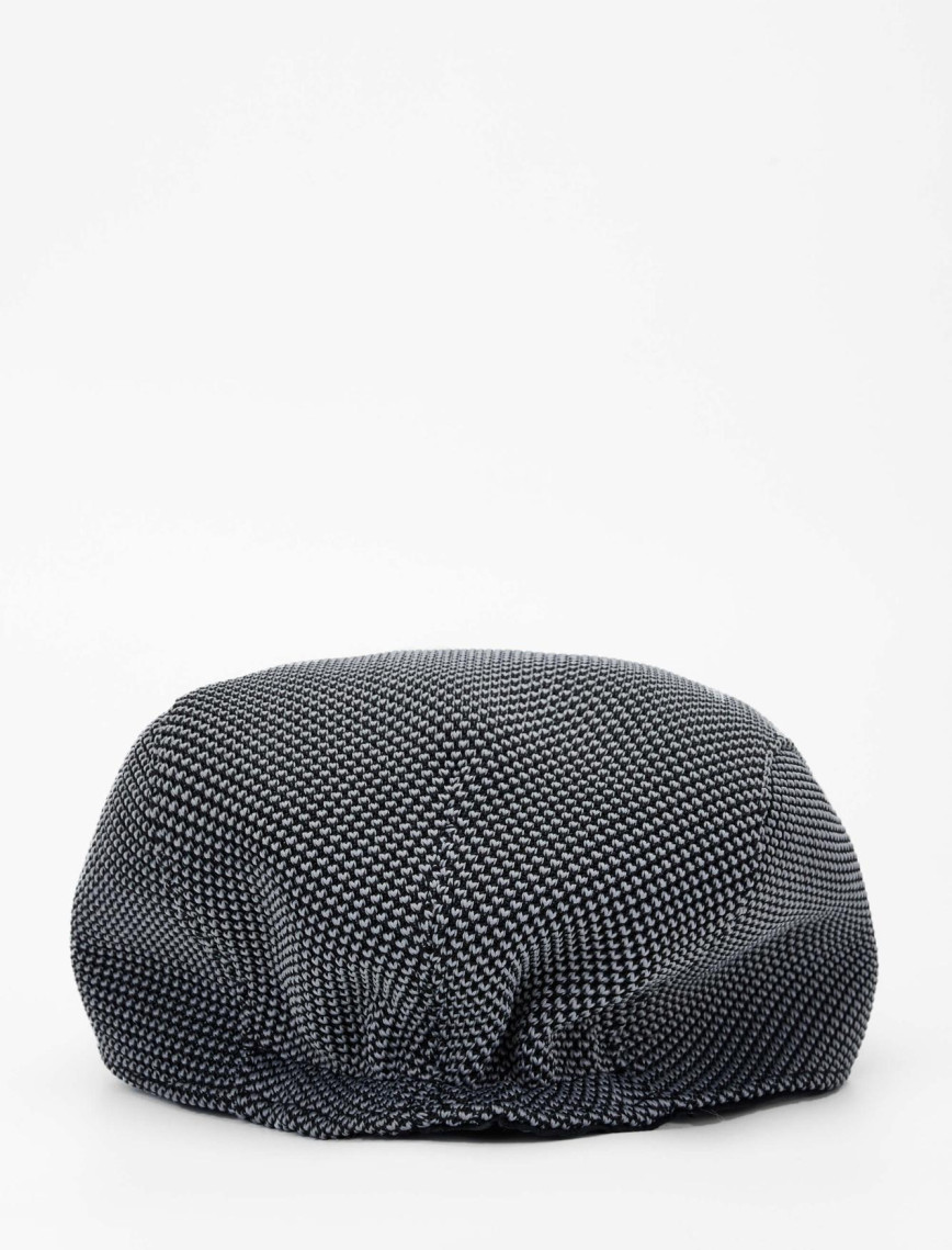 Tamer Tanca Erkek Deri & Tekstil Siyah Kasket Şapka