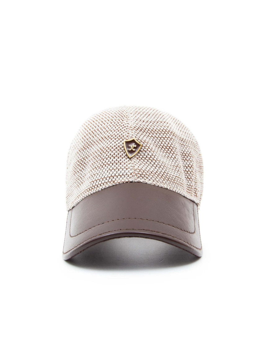 Tamer Tanca Erkek Hakiki Deri Kahverengi Şapka Tamer Tanca Erkek Hakiki Deri Kahverengi Şapka