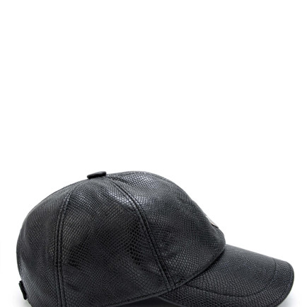 Tamer Tanca Erkek Vegan Siyah Baskı Şapka