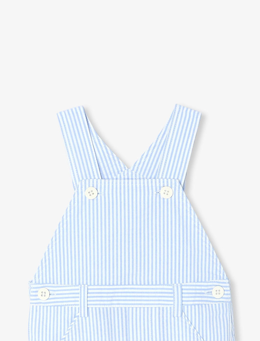 Jacadi Paris Erkek Bebek Gofre Çizgili Salopet Jacadi Paris Erkek Bebek Gofre Çizgili Salopet