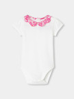 Jacadi Paris Kız Bebek Çiçek Yaka Kısa Kollu Body Jacadi Paris Kız Bebek Çiçek Yaka Kısa Kollu Body