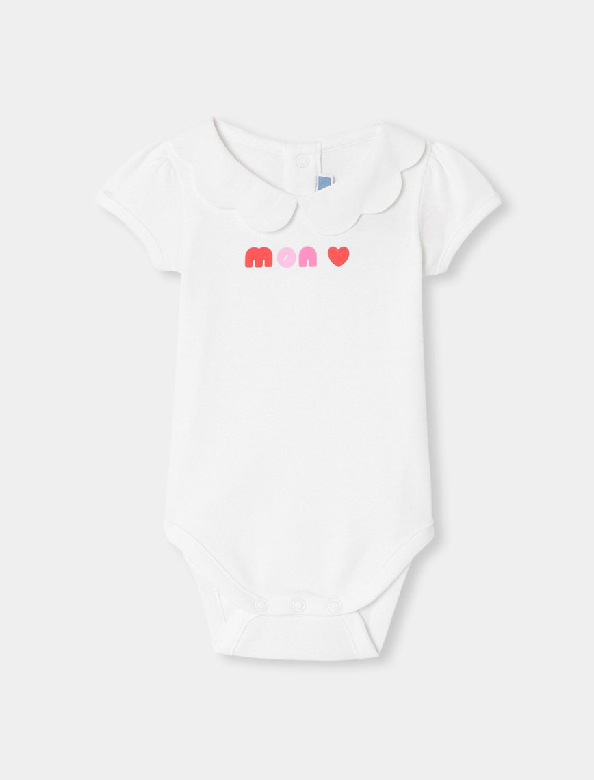 Jacadi Paris Yenidoğan Kız Bebek Taraklı Yaka Body Jacadi Paris Yenidoğan Kız Bebek Taraklı Yaka Body