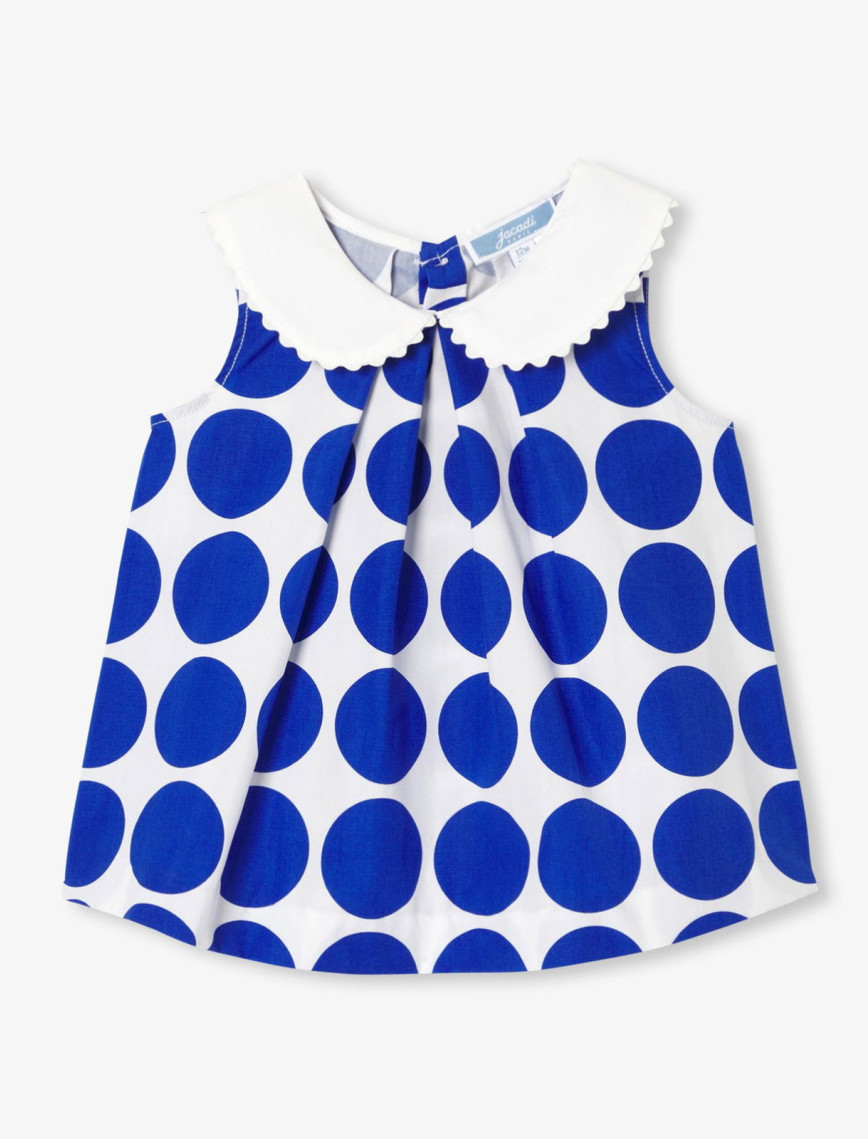 Jacadi Paris Kız Bebek Puantiyeli Kolsuz Bluz Jacadi Paris Kız Bebek Puantiyeli Kolsuz Bluz