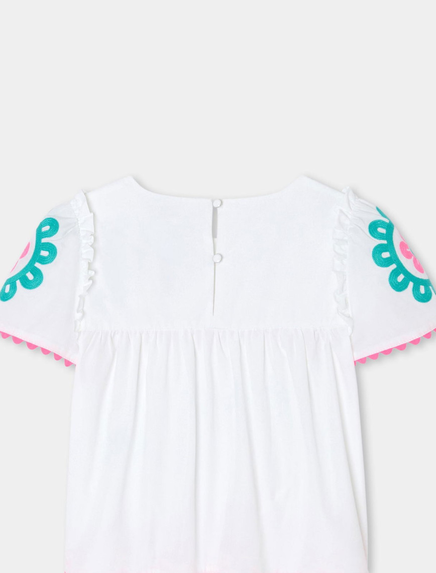 Jacadi Paris Kız Çocuk Süs Dikişli Poplin Bluz Jacadi Paris Kız Çocuk Süs Dikişli Poplin Bluz