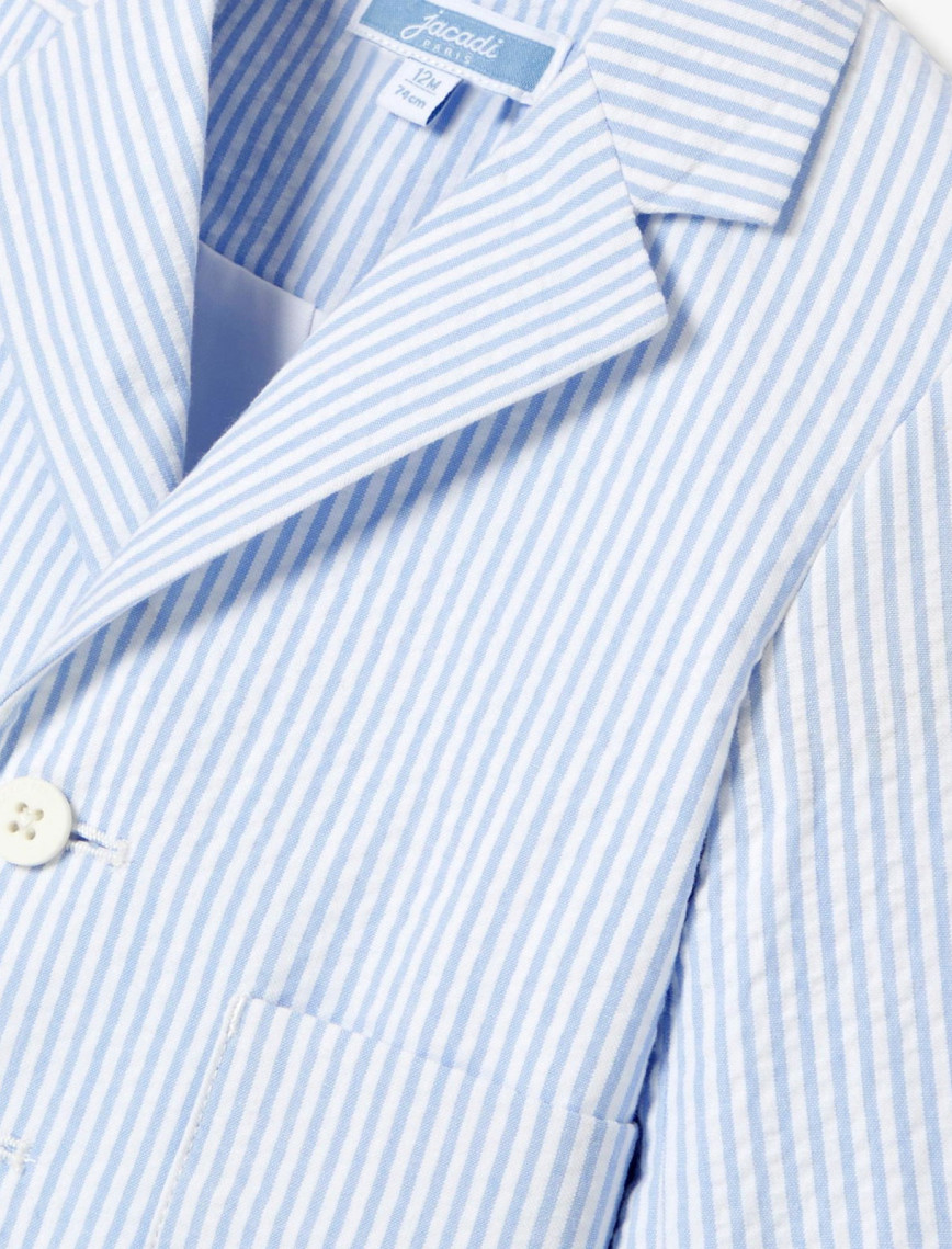 Jacadi Paris Erkek Bebek Gofre Çizgili Ceket Jacadi Paris Erkek Bebek Gofre Çizgili Ceket