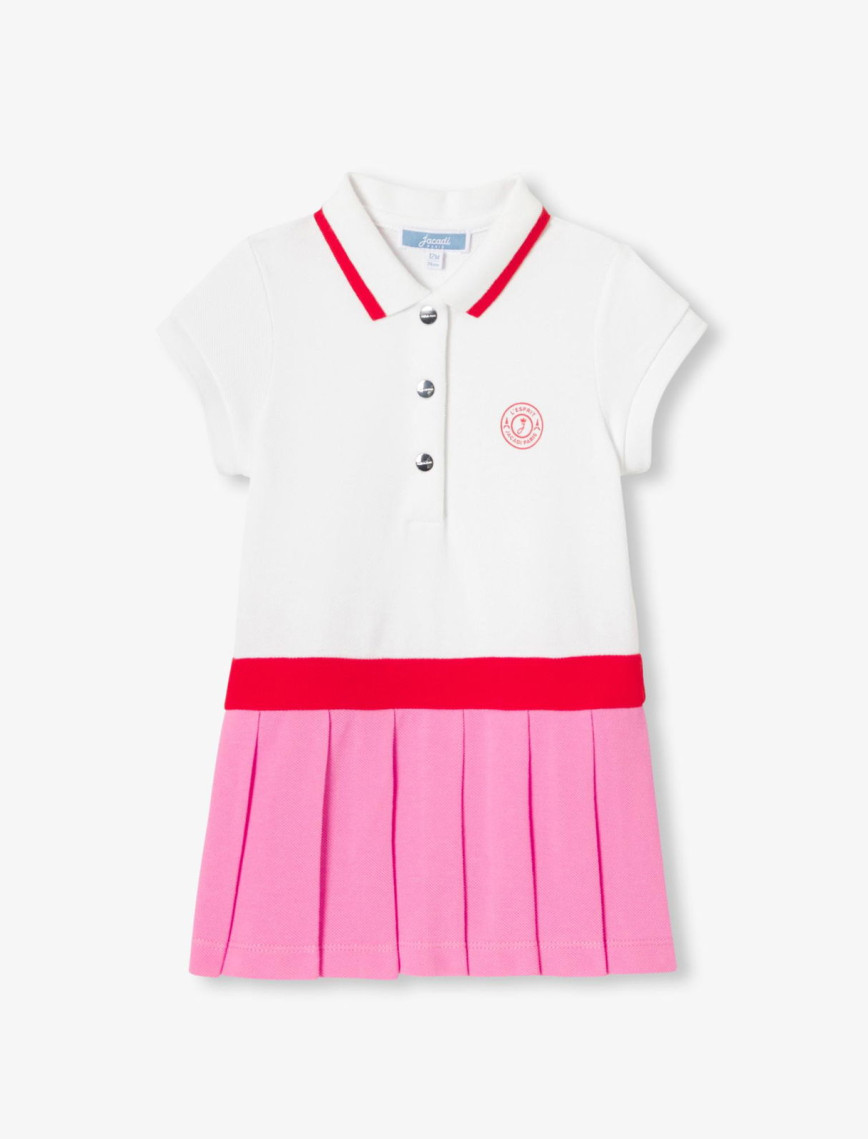 Jacadi Paris Kız Bebek Pamuklu Pike Polo Yaka Elbise Jacadi Paris Kız Bebek Pamuklu Pike Polo Yaka Elbise