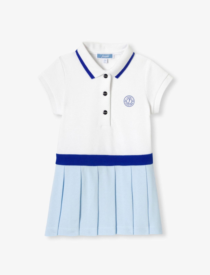 Jacadi Paris Kız Bebek Pamuklu Pike Polo Yaka Elbise Jacadi Paris Kız Bebek Pamuklu Pike Polo Yaka Elbise