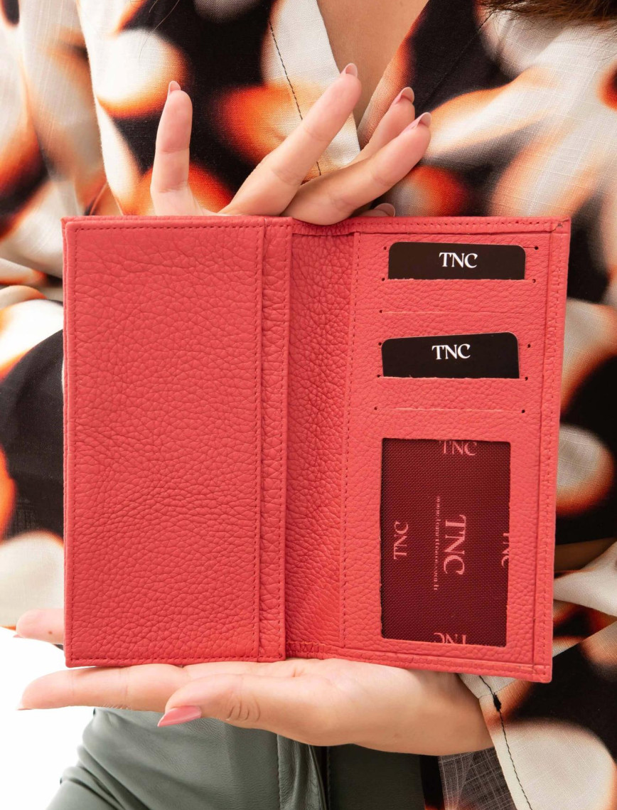 Tamer Tanca Kadın Hakiki Deri Kırmızı Cüzdan Cuzdan