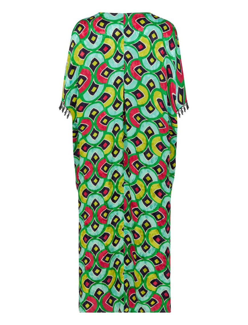 Desenli Dökümlü Kaftan Desenli Dökümlü Kaftan