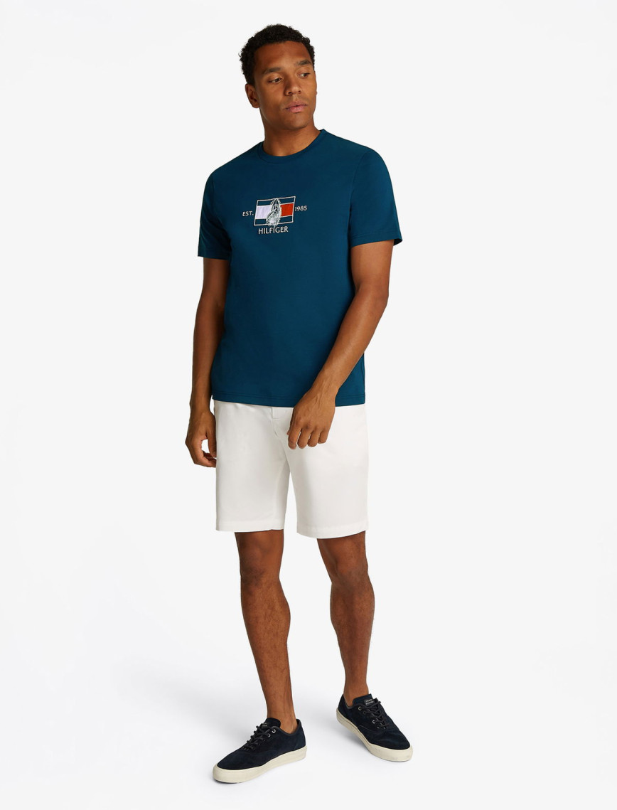 Tommy Hilfiger Flag Sailing Erkek Mavi T-Shirt Tommy Hilfiger Flag Sailing Erkek Mavi T-Shirt