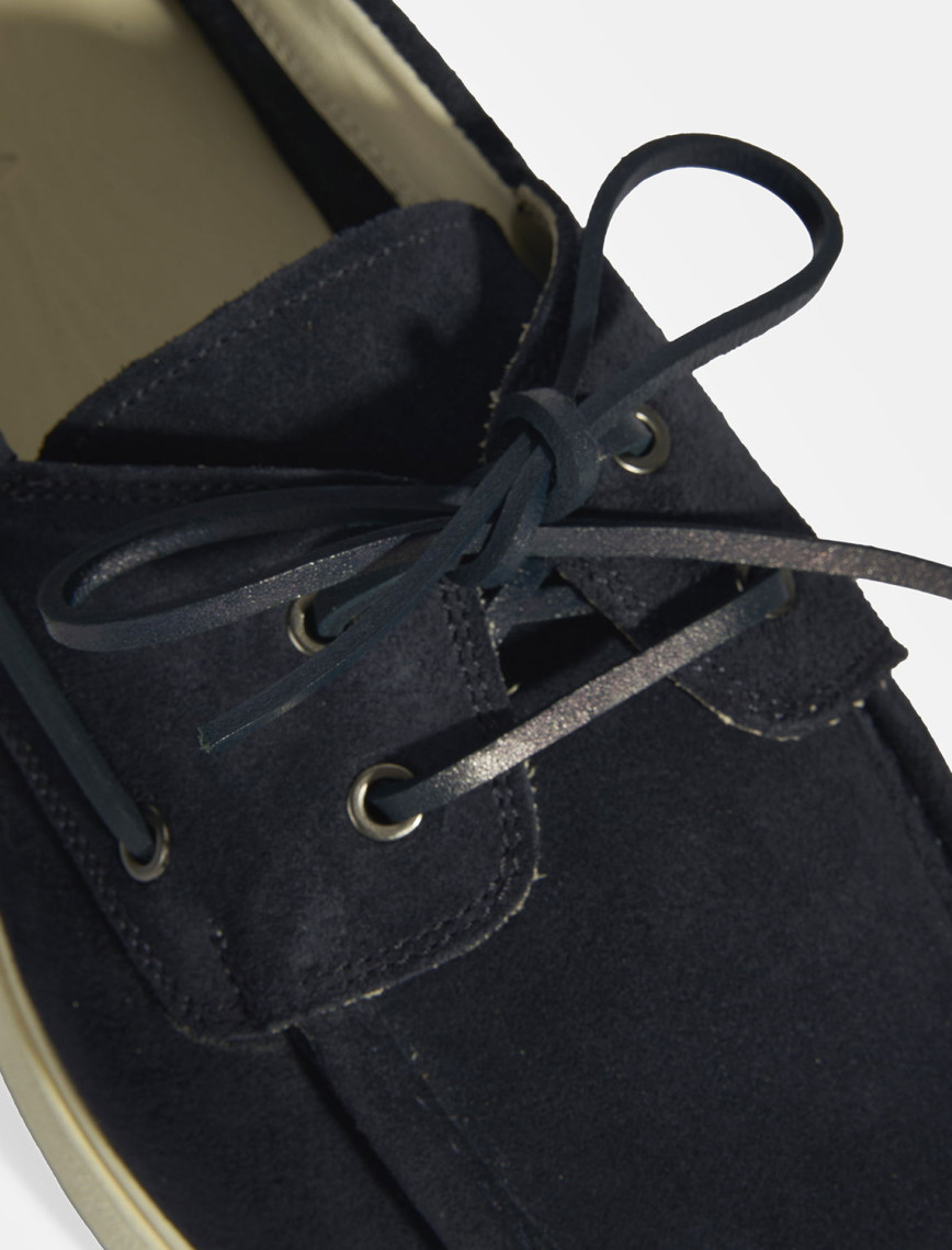 Erkek Lacivert Bağcıklı Süet Günlük Ayakkabı Erkek Lacivert Bağcıklı Süet Günlük Ayakkabı