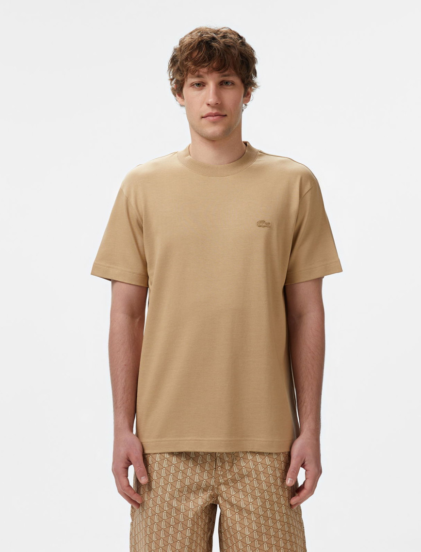 Lacoste Erkek Relaxed Fit Bisiklet Yaka Gri T-Shirt Lacoste Erkek Relaxed Fit Bisiklet Yaka Gri T-Shirt