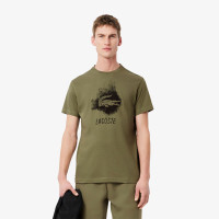 Lacoste Erkek Regular Fit Bisiklet Yaka Baskılı Haki T-Shirt Lacoste Erkek Regular Fit Bisiklet Yaka Baskılı Haki T-Shirt
