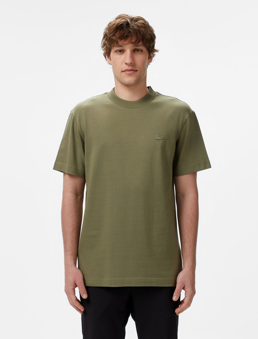 Lacoste Erkek Relaxed Fit Bisiklet Yaka Gri T-Shirt Lacoste Erkek Relaxed Fit Bisiklet Yaka Gri T-Shirt