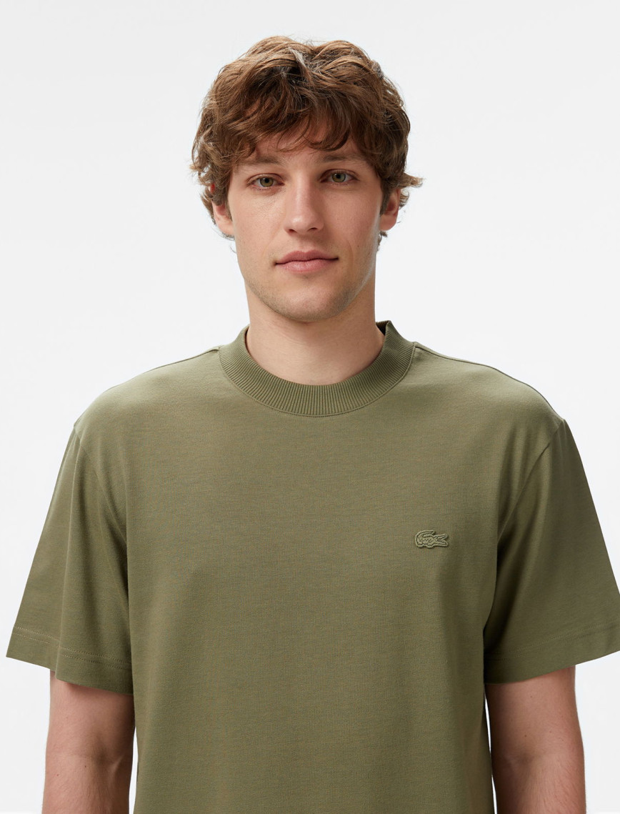 Lacoste Erkek Relaxed Fit Bisiklet Yaka Haki T-Shirt Lacoste Erkek Relaxed Fit Bisiklet Yaka Haki T-Shirt