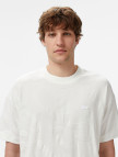Lacoste Erkek Bisiklet Yaka Desenli Beyaz T-Shirt Lacoste Erkek Bisiklet Yaka Desenli Beyaz T-Shirt