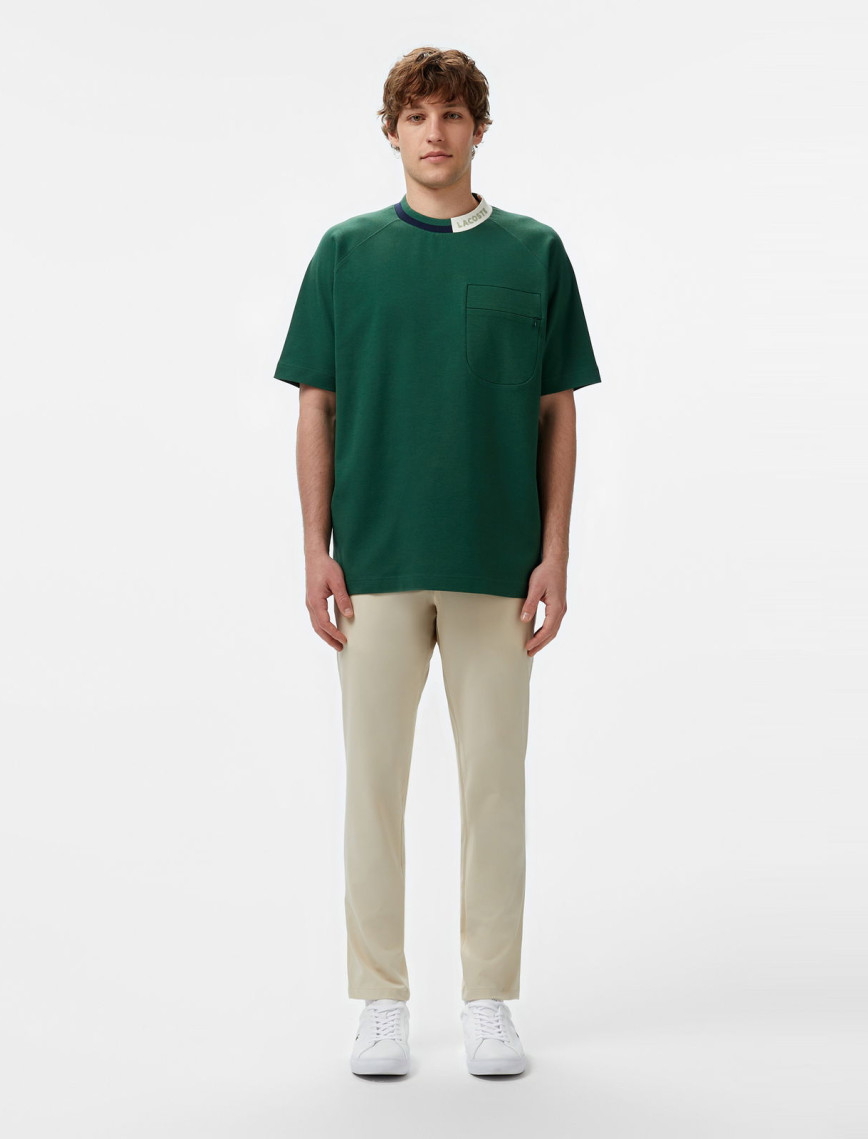 Lacoste Erkek Bisiklet Yaka Koyu Yeşil Cepli T-Shirt Lacoste Erkek Bisiklet Yaka Koyu Yeşil Cepli T-Shirt