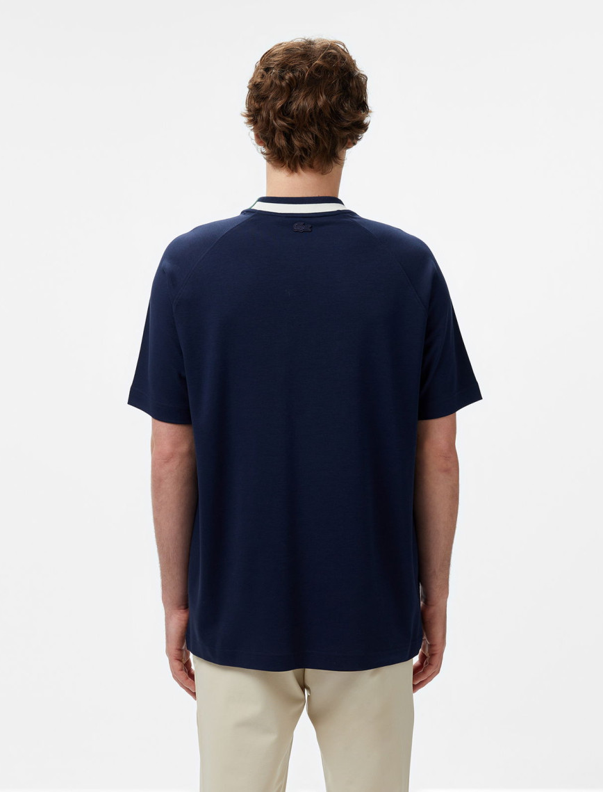 Lacoste Erkek Bisiklet Yaka Lacivert Cepli T-Shirt Lacoste Erkek Bisiklet Yaka Lacivert Cepli T-Shirt