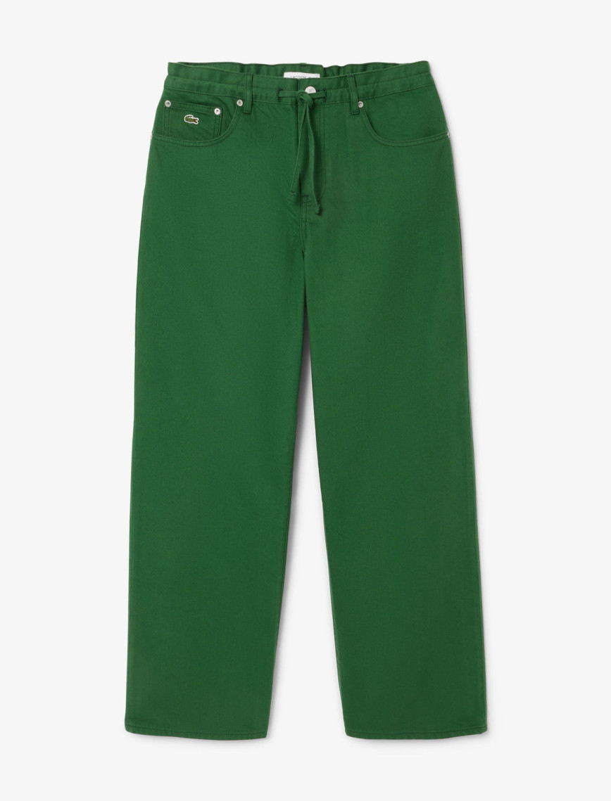 Lacoste Kadın Wide Leg Yeşil Jean Pantolon Lacoste Kadın Wide Leg Yeşil Jean Pantolon