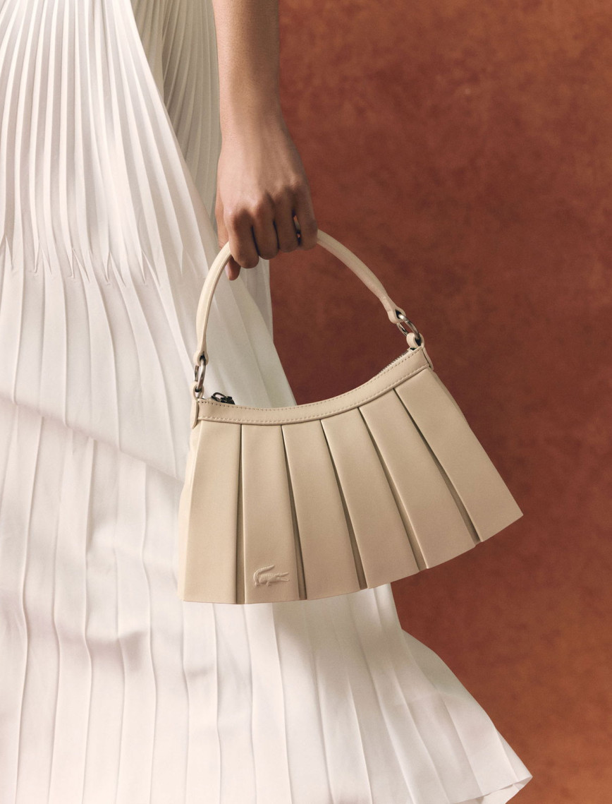 Lacoste Small Lenglen Kadın Deri Bej Omuz Çantası Lacoste Small Lenglen Kadın Deri Bej Omuz Çantası