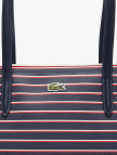 Lacoste Large L.12.12 Kadın Çizgili Siyah Omuz Çantası Lacoste Large L.12.12 Kadın Çizgili Siyah Omuz Çantası