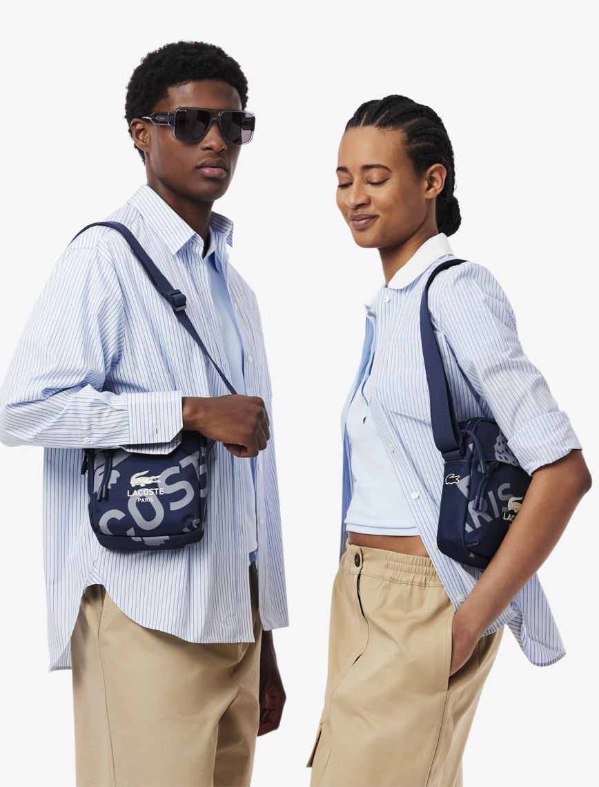 Lacoste Neocroc Unisex Baskılı Lacivert Postacı Çantası Lacoste Neocroc Unisex Baskılı Lacivert Postacı Çantası