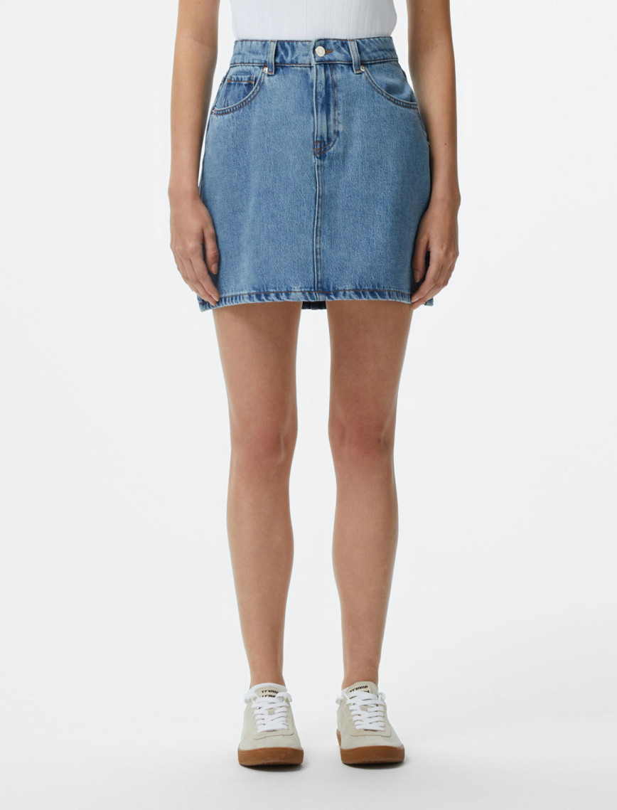 Lacoste Kadın Regular Fit Mavi Etek