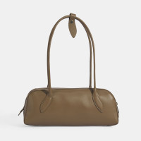 Limited Edition Kahve Kadın Yaprak Detaylı Deri Omuz Çantası Limited Edition Kahve Kadın Yaprak Detaylı Deri Omuz Çantası