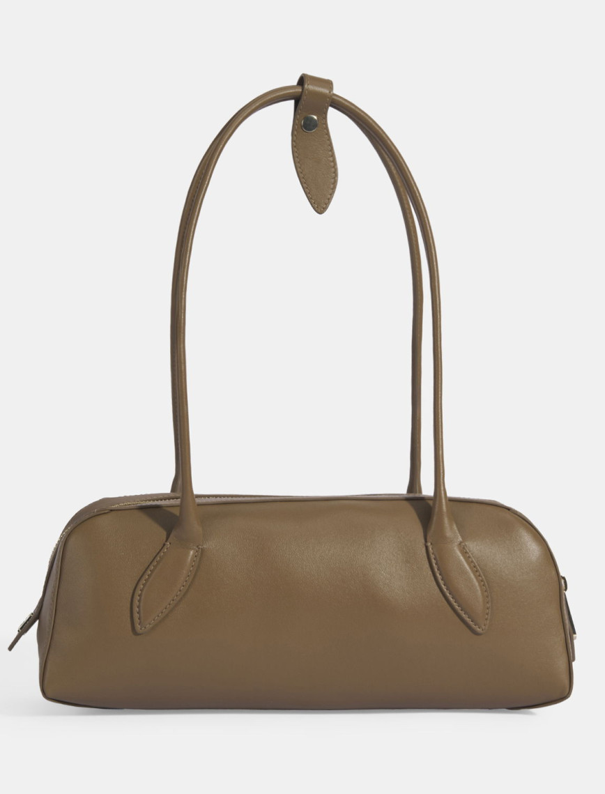 Limited Edition Siyah Kadın Yaprak Detaylı Deri Omuz Çantası Limited Edition Siyah Kadın Yaprak Detaylı Deri Omuz Çantası