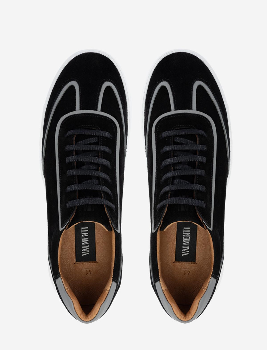 Valmenti Erkek Hakiki Deri Siyah Süet Sneakers & Spor Ayakkabı Valmenti Erkek Hakiki Deri Siyah Süet Sneakers & Spor Ayakkabı